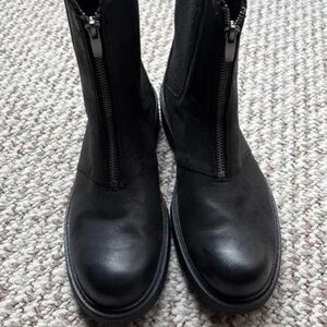 Clarks Black Leather Boots